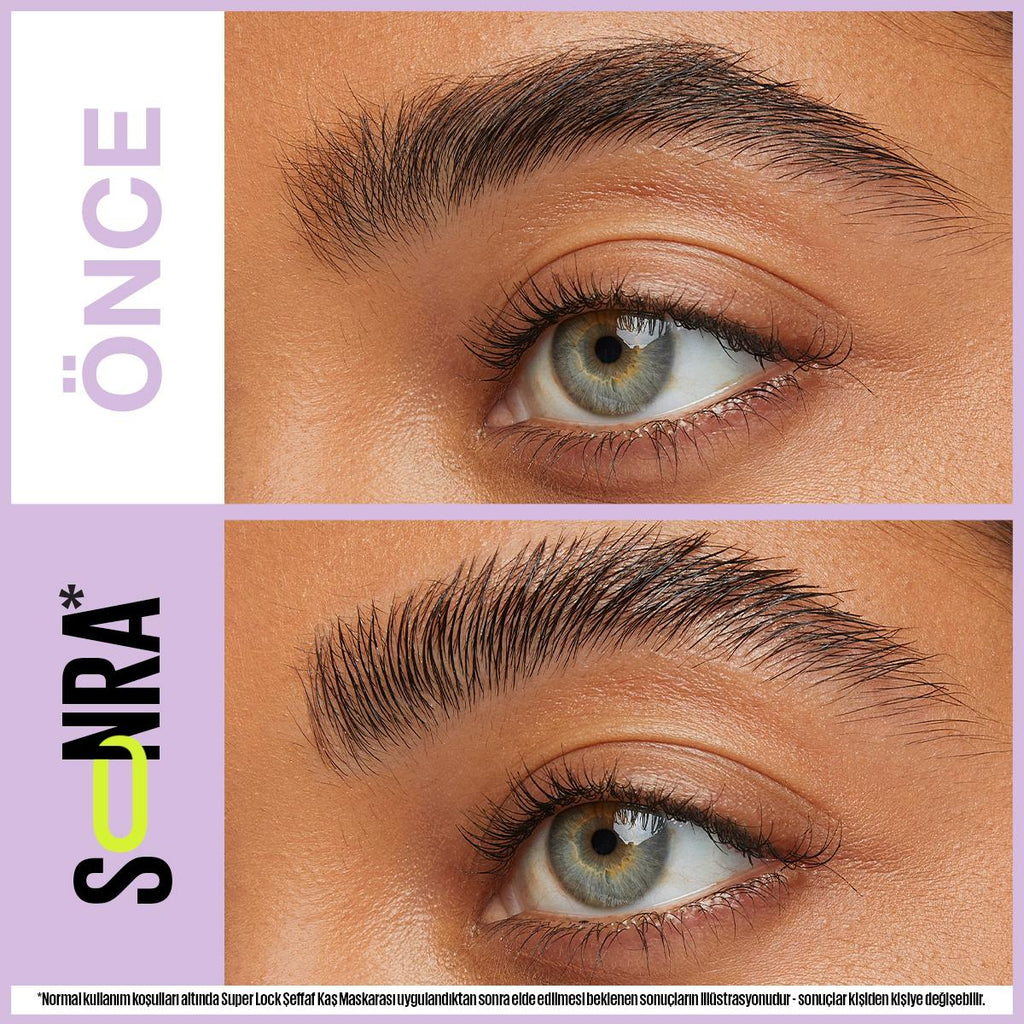 Maybelline Super Lock Brow Glue: 24H Laminated Eyebrow Mascara for Defined, Sweat & Smudge Proof, All Day Eyebrow Styling & Shaping