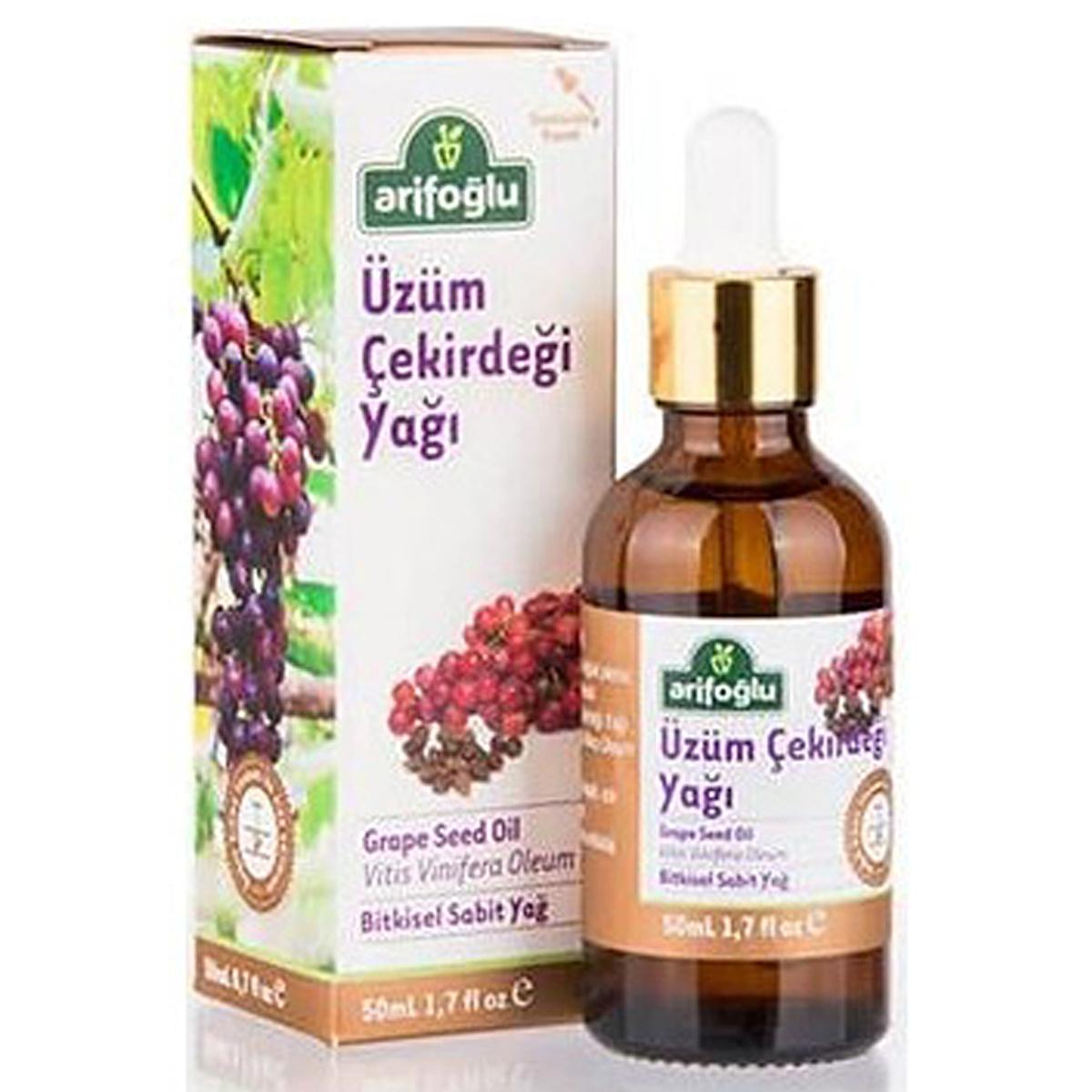 Arifoğlu Cold Pressed Grapeseed Oil - 50ml - Healthy Cooking Oil & Natural Dietary Supplement