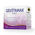 Gevitamax Dietary Supplement Capsules - Ginger Extract, Omega-3, Choline, Multivitamin & Mineral Supplement