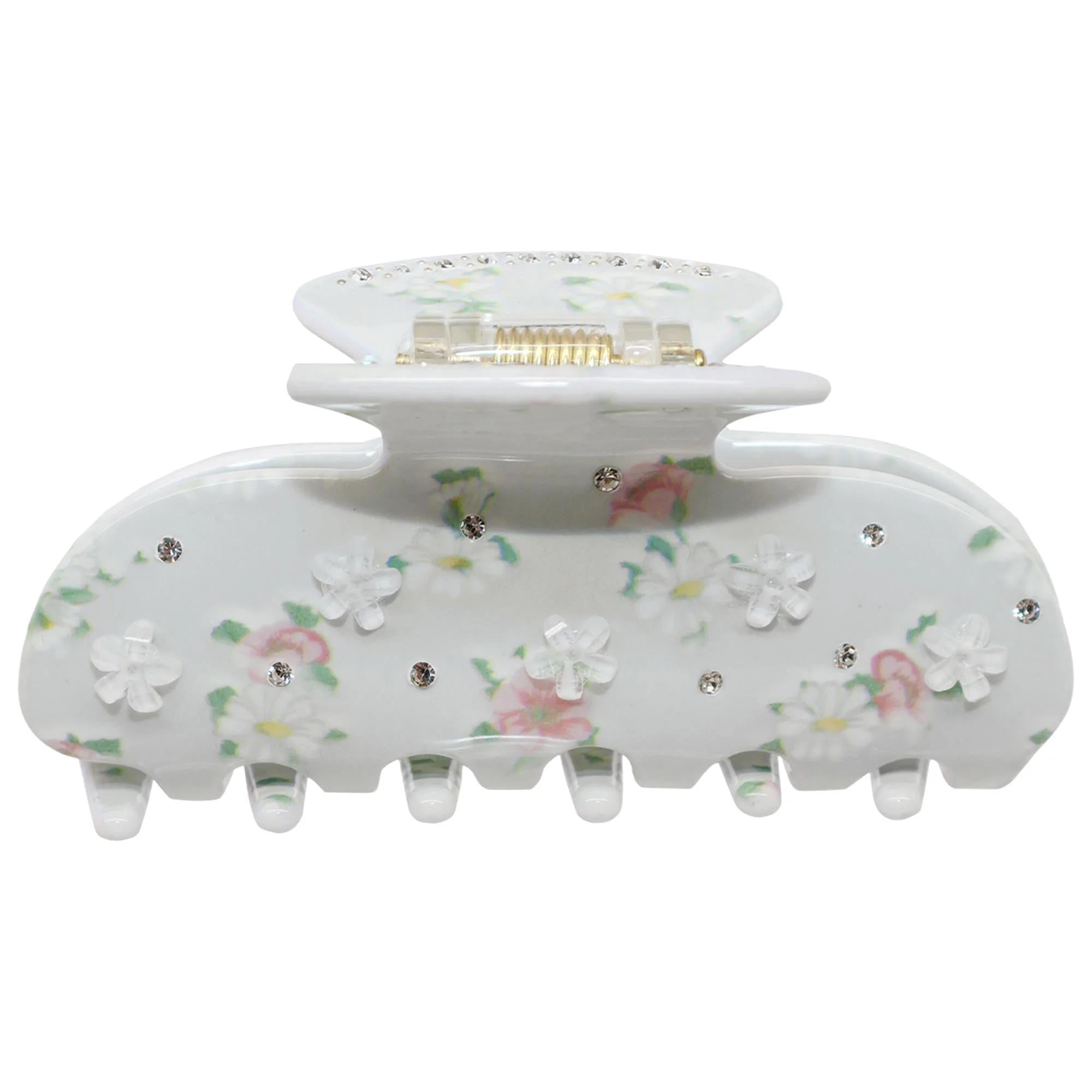 Emi Jay Sweetheart Hair Claw Clip in Tea Party - Biodegradable Hair Accessory for All Hair Types