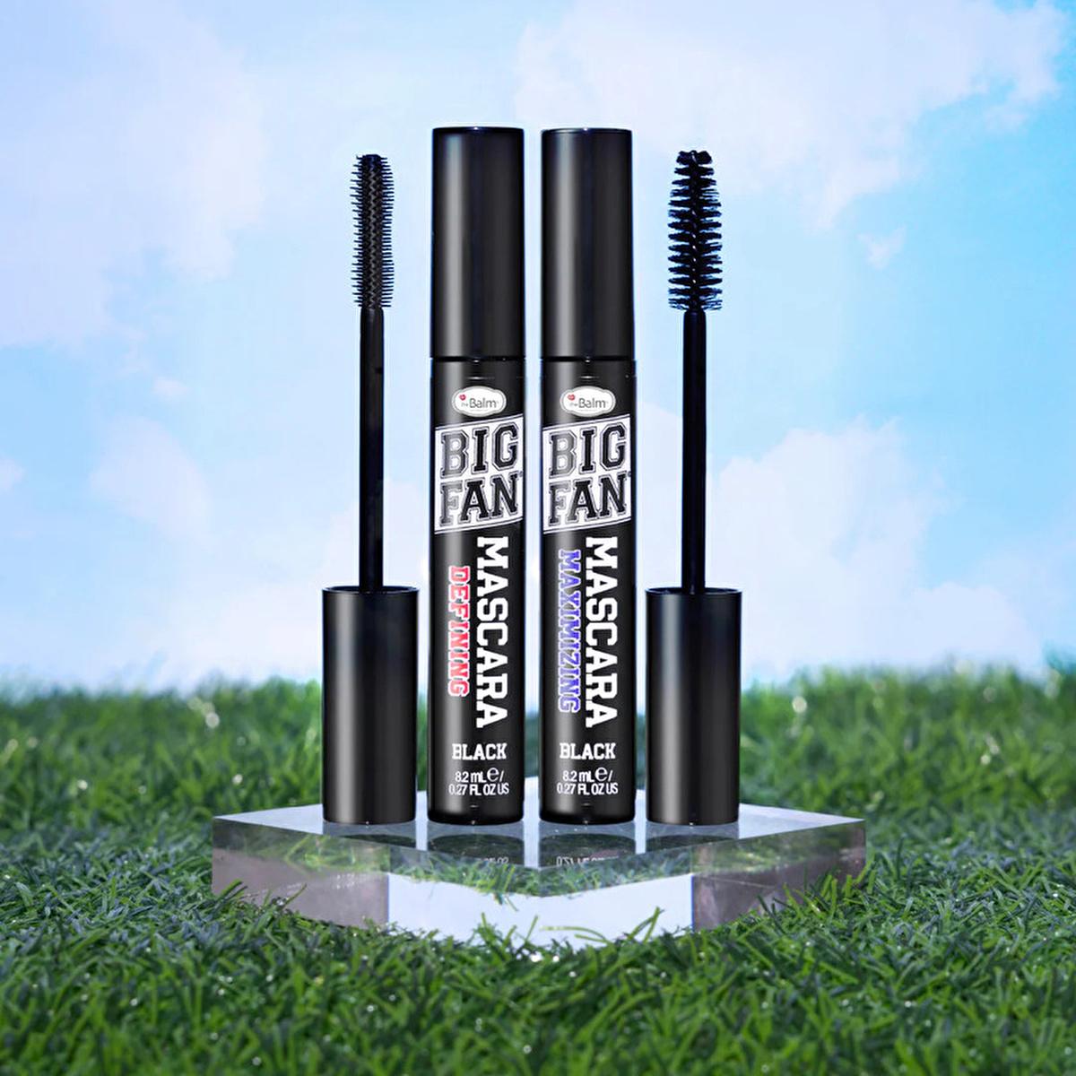 theBalm Big Fan Mascara: Maximizing Volume & Definition, Long-Lasting Formula with Carnauba Wax for Bolder, Thicker Lashes All Day.