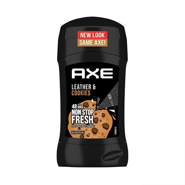 Axe Deodorant Stick Leather & Cookies Scent - 50 ml, Long Lasting Freshness for Young Adults