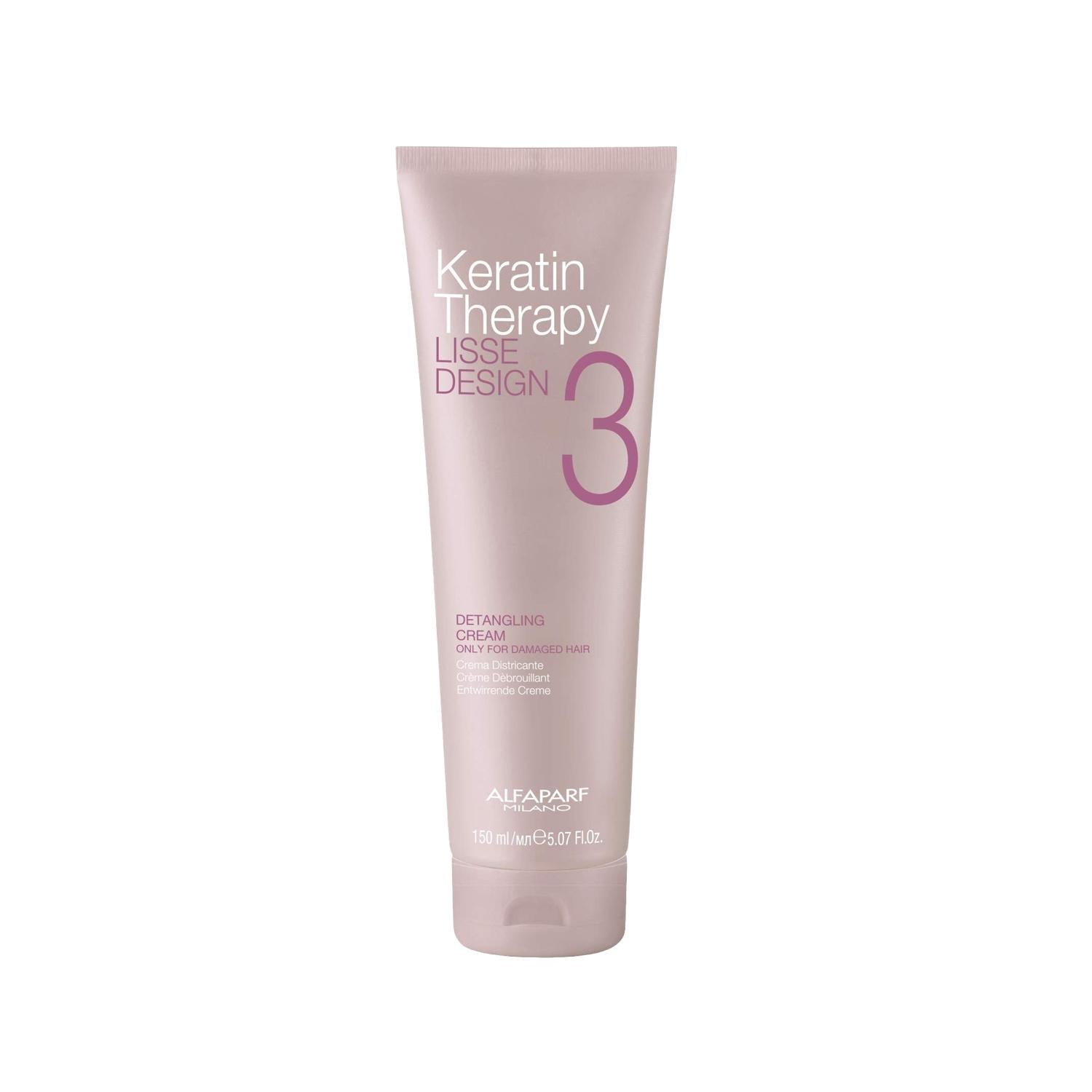 Alfaparf Keratin Therapy Lisse Design 3 Detangling Cream - Nourishing, Smoothing, 150ml