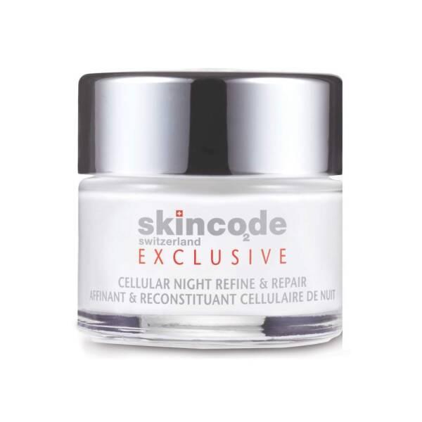 Skincode Cellular Night Refine and Repair Night Cream with Retinyl Palmitate and Hyaluronic Acid - Anti-Aging, Hydrating Night Cream for Fine Lines and Wrinkles