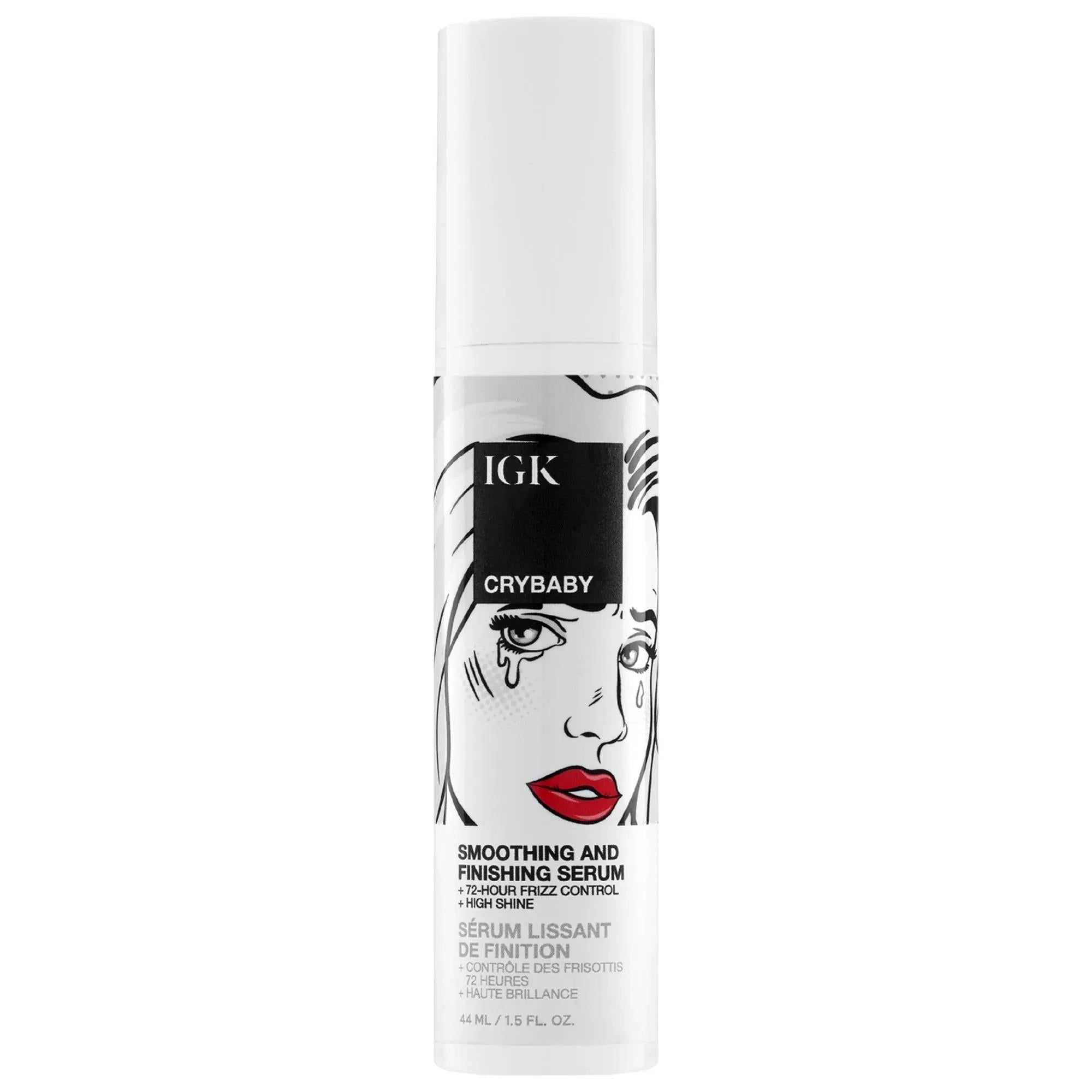 Crybaby Anti-Frizz Smoothing Serum - 72-Hour Frizz Control, Non-Greasy Hair Oil for Dry or Damaged Hair