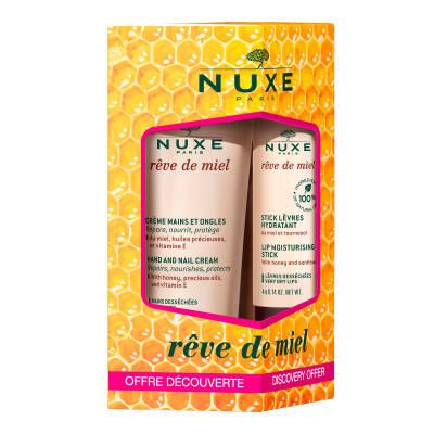 Nuxe Reve De Miel: Hydrating Honey Skincare Mini Set for Dry & Sensitive Skin | Travel-Friendly Nuxe Travel Size