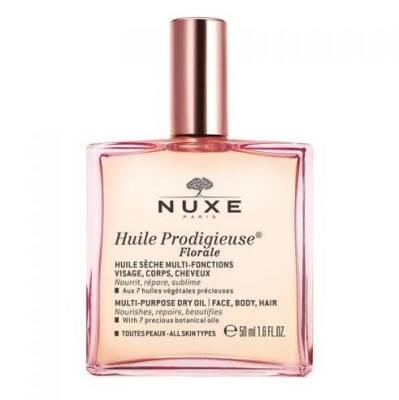 Nuxe Huile Prodigieuse Florale: Multi-Purpose Floral Dry Oil for Intense Hydration, Natural Radiance for Face, Body & Hair - 50ml