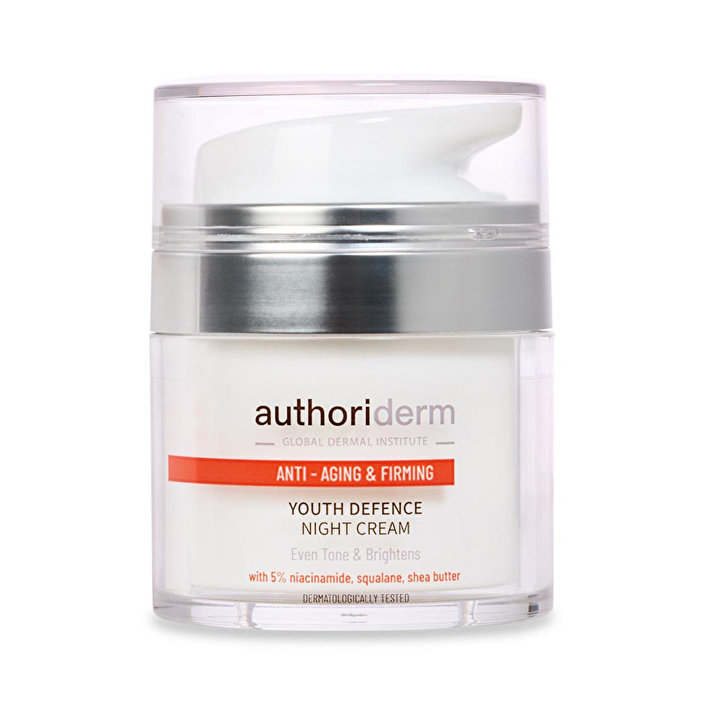 Authoriderm Anti-Aging Night Cream: Reduce Wrinkles, Firm Skin & Even Skin Tone - Niacinamide Nighttime Skincare Routine