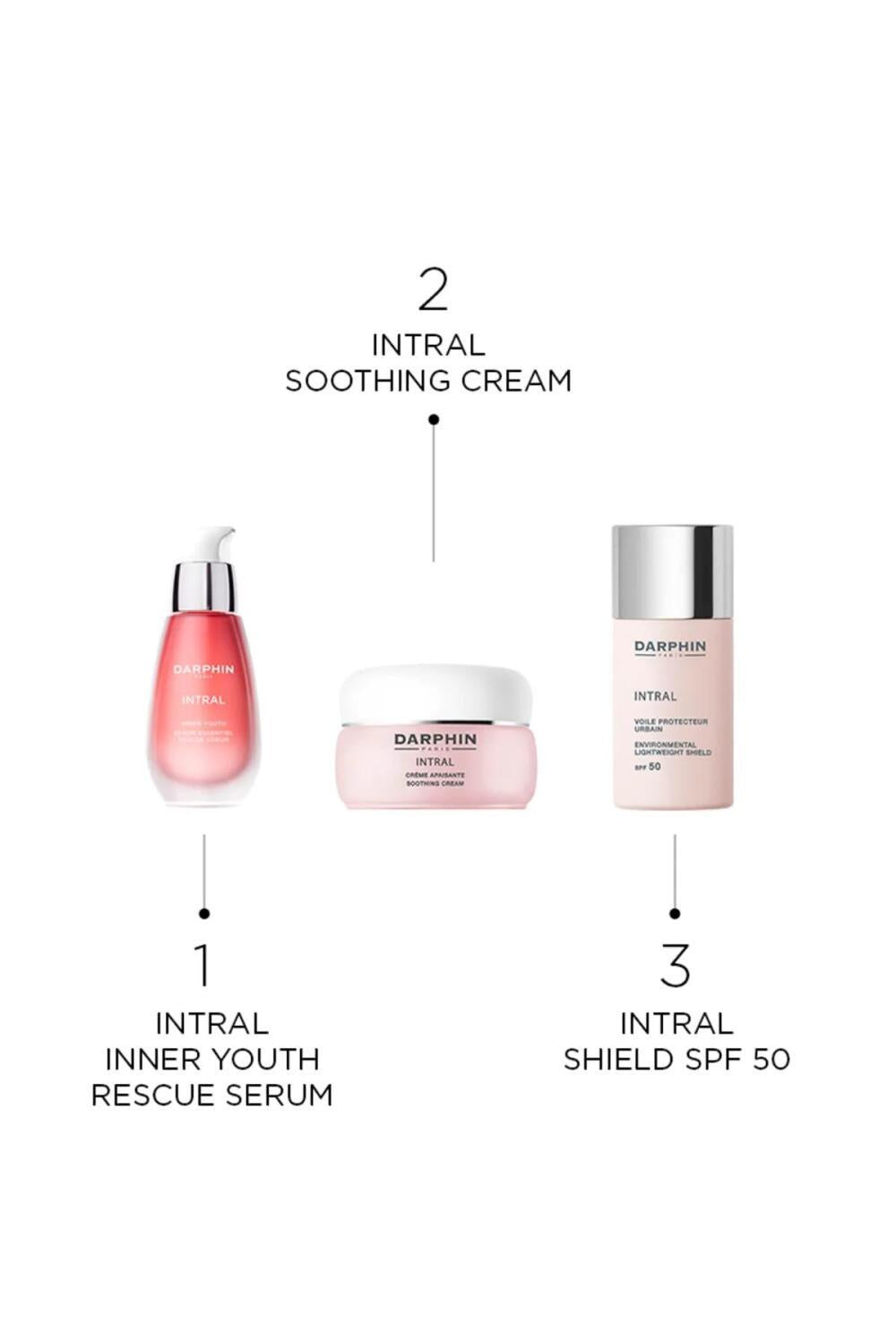 Darphin Intral Environmental Lightweight Shield SPF50 30ml - Sensitive Skin Moisturizer with Mineral Sun Protection