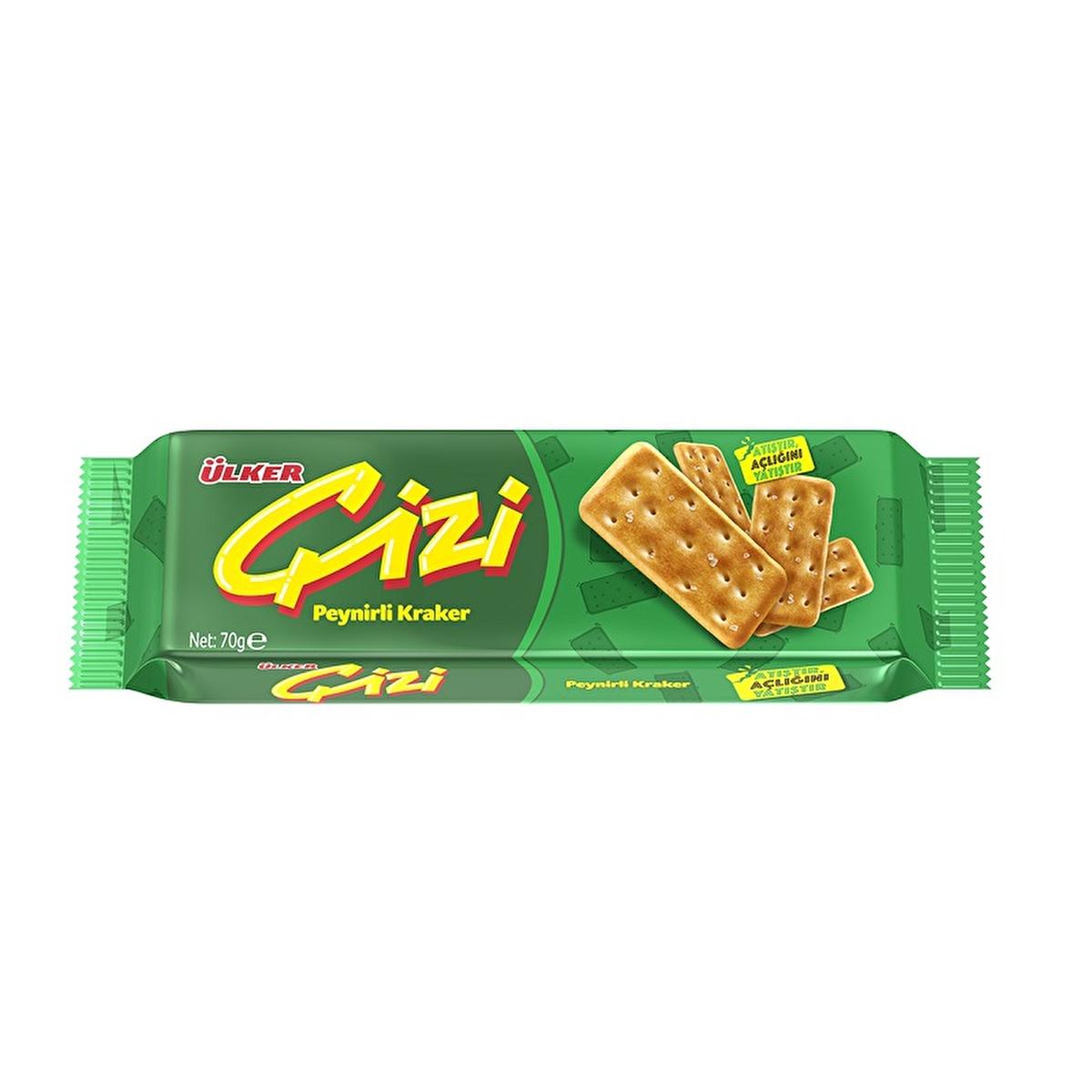 Ülker Çizi Cheese Flavored Crackers - 70g Convenient Snack