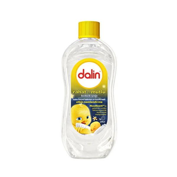 Dalin Vanilla Scent Baby Oil - Hypoallergenic, Paraben & Alcohol-Free for Gentle Baby Massage & Calming Moisturization - 10.14 fl oz