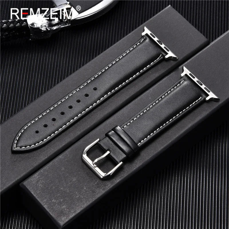 Casual PU Leather Strap for Apple Watch Band 49 45 44 42mm iwatch Ultra 8 7 6 5 4 3 SE Watch Accessories Wristband 41 40 38mm