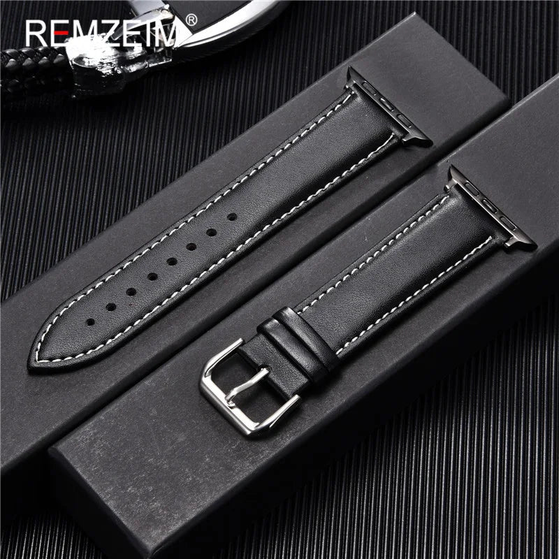 Casual PU Leather Strap for Apple Watch Band 49 45 44 42mm iwatch Ultra 8 7 6 5 4 3 SE Watch Accessories Wristband 41 40 38mm