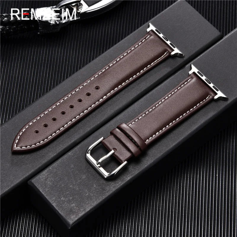 Casual PU Leather Strap for Apple Watch Band 49 45 44 42mm iwatch Ultra 8 7 6 5 4 3 SE Watch Accessories Wristband 41 40 38mm