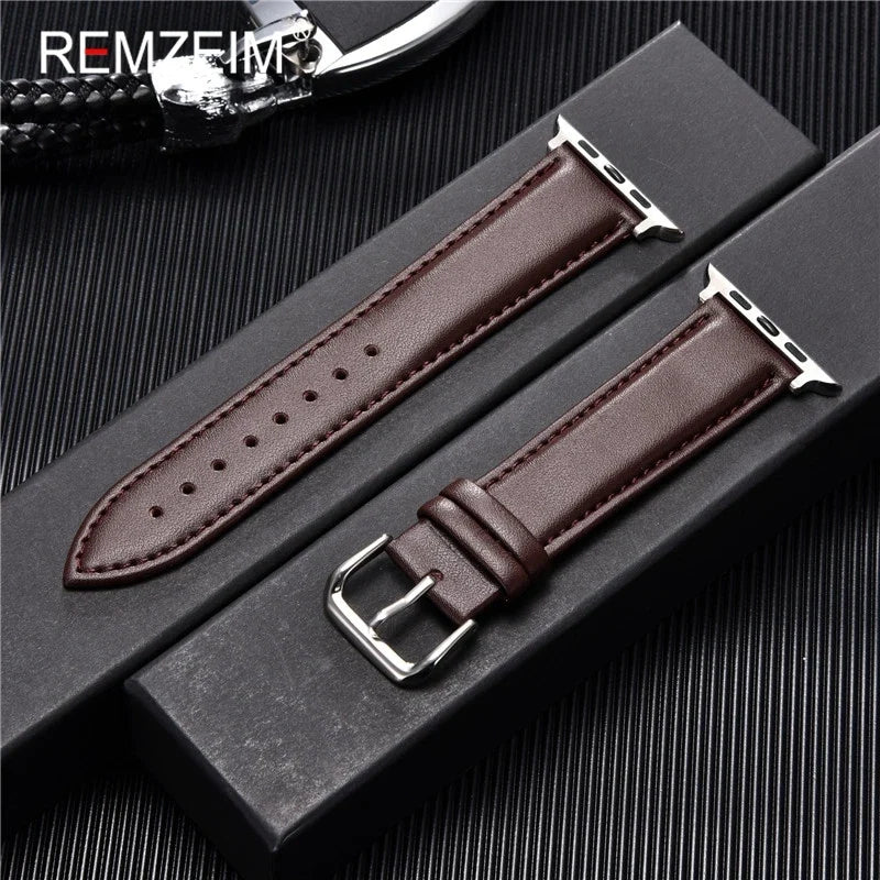 Casual PU Leather Strap for Apple Watch Band 49 45 44 42mm iwatch Ultra 8 7 6 5 4 3 SE Watch Accessories Wristband 41 40 38mm
