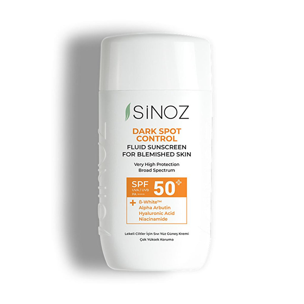 Sinoz SPF50+ Sunscreen for Dark Spots: Brightening Facial Sunscreen with Alpha Arbutin & Hyaluronic Acid Ð Non-Greasy, Daily Sun Protection for Hyperpigmentation