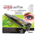 Kiss Black Eyelash Adhesive: 16-Hour Hold, Aloe Vera Infused - Long-Lasting False Eyelash Glue for Sensitive Eyes