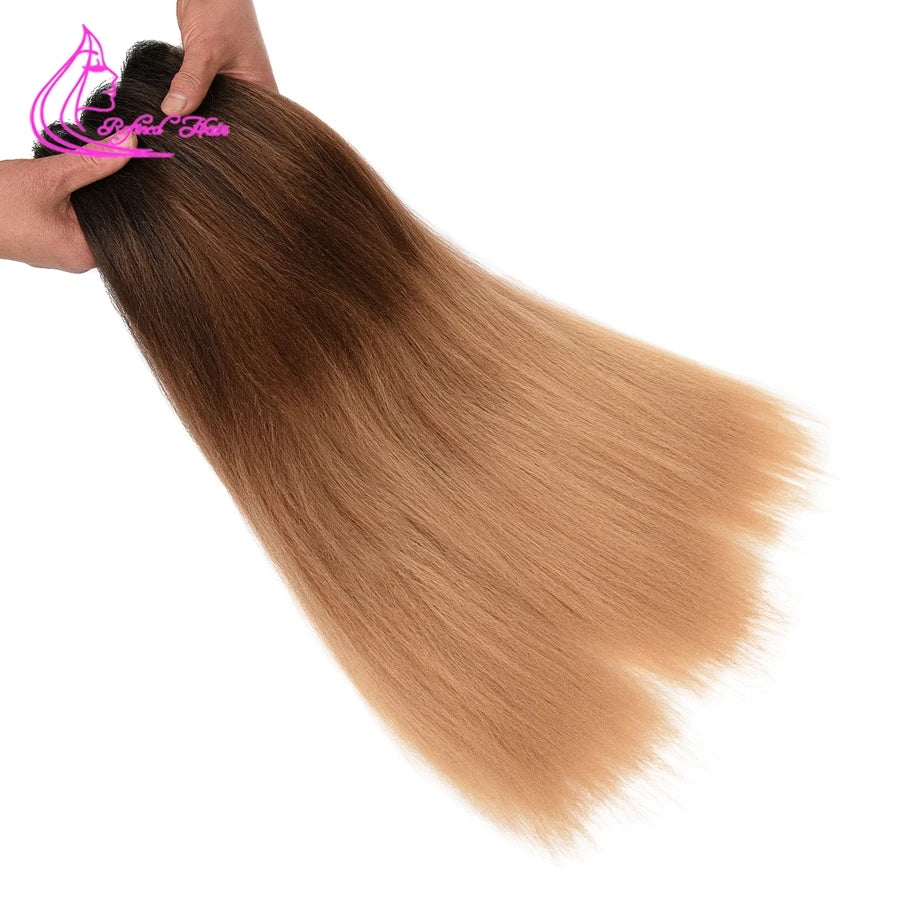 Easy Braiding Hair 26 inch long Jumbo Braids Yaki Straight Crochet Synthetic Ombre Hair Extensions Low temperature Fiber 90g/ pc