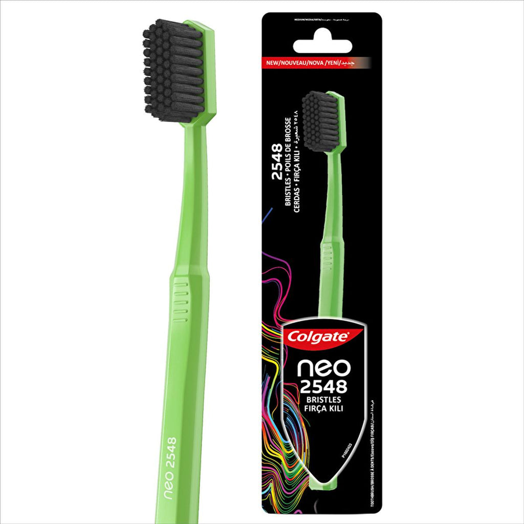 Colgate Colgate Neo Toothbrush - Manual Toothbrush with Dense 2546 Bristles, Medium Hardness, 6 Color Options