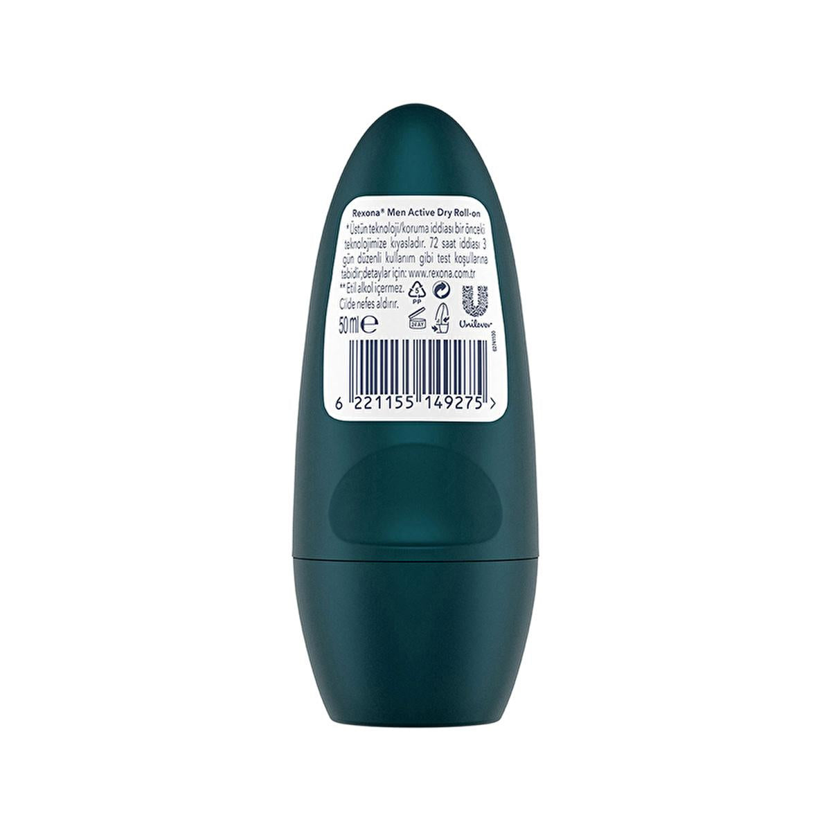 Rexona 72 Hour Protection Men's Deodorant Roll-On - Long-Lasting Antiperspirant for Active Men