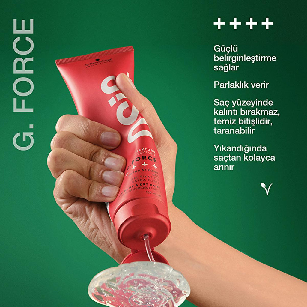 Osis G. Force Strong Control Hair Gel - Extra Strong Hold, Non-Flaking, 5.07 fl oz