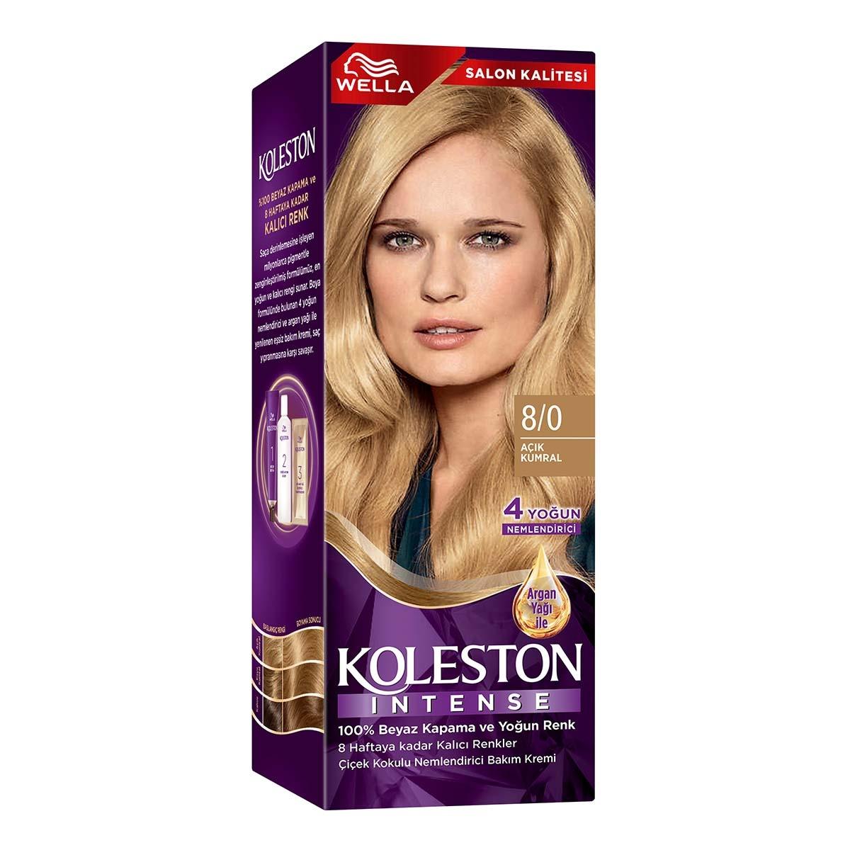 Wella Koleston Intense Hair Color - Light Brown 8/0 for Women & Teens