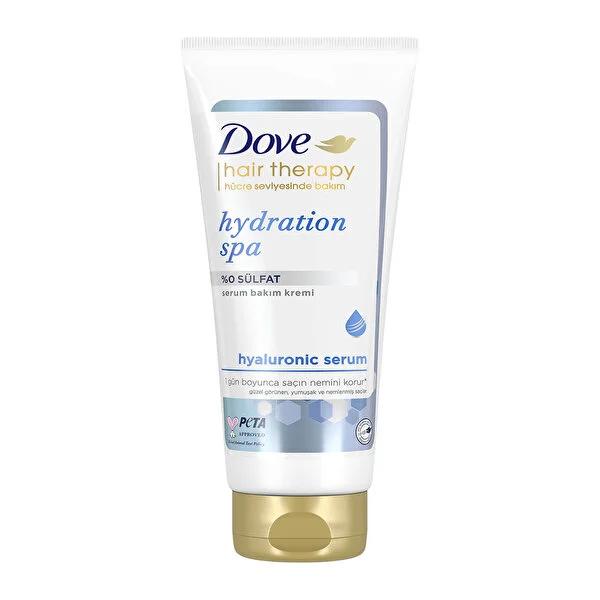 Dove Hair Therapy Hydration Spa Sulfate-Free Hair Cream - Moisturizing, Hyaluronic Serum, 5.75 fl oz