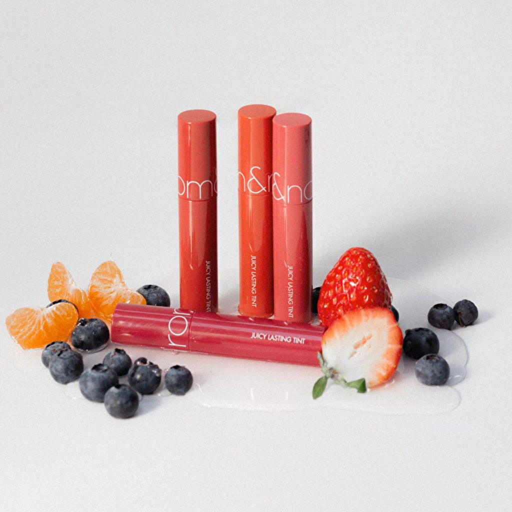rom&nd Juicy Lasting Tint: #11 Pink Pumpkin - Glossy, Moisturizing, Long-Lasting Korean Lip Tint for Hydrated & Vibrant Lips