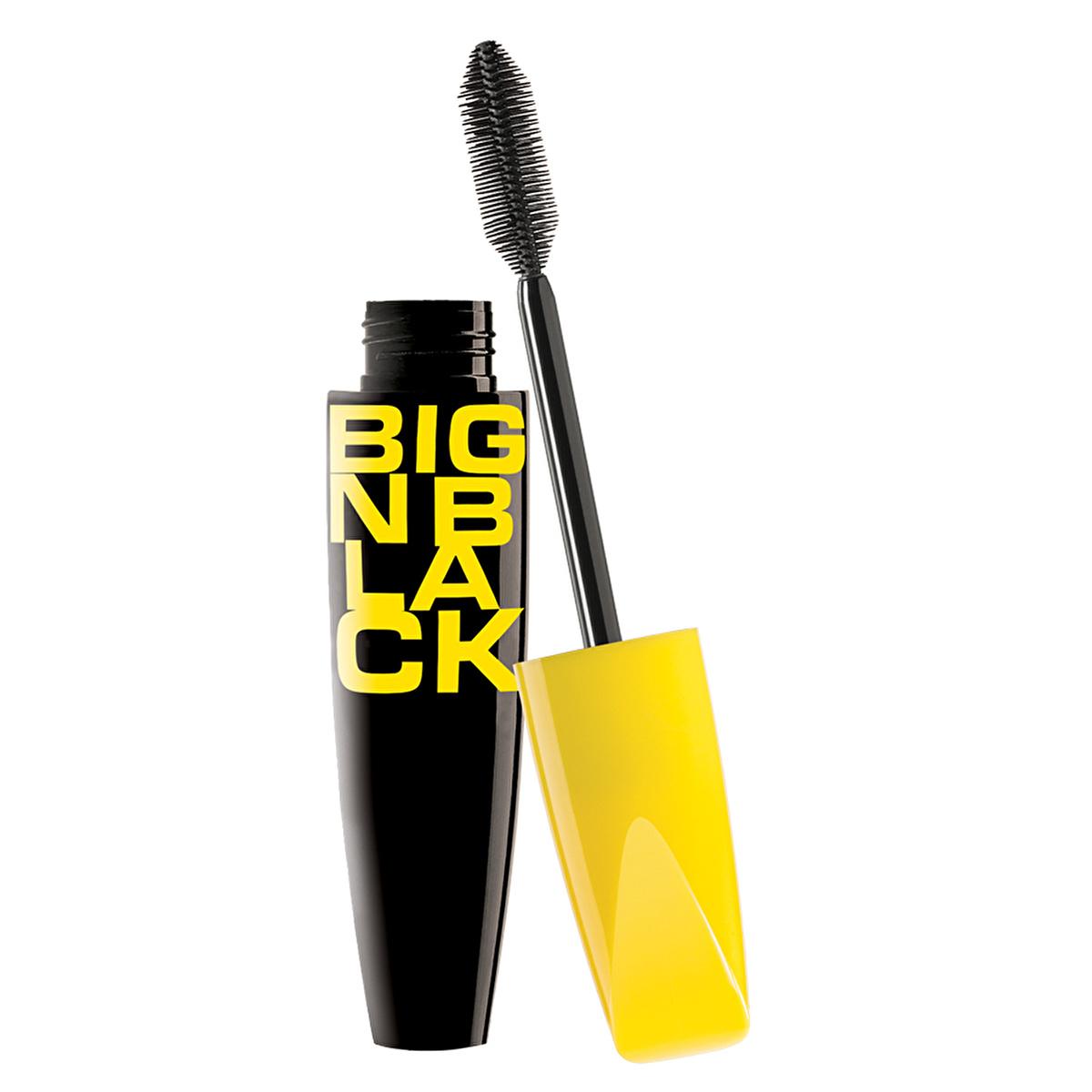 Pastel Big N Black Mascara: Volumizing, Curling, & Extra Black - Dramatic Eye Makeup with Silicone Brush
