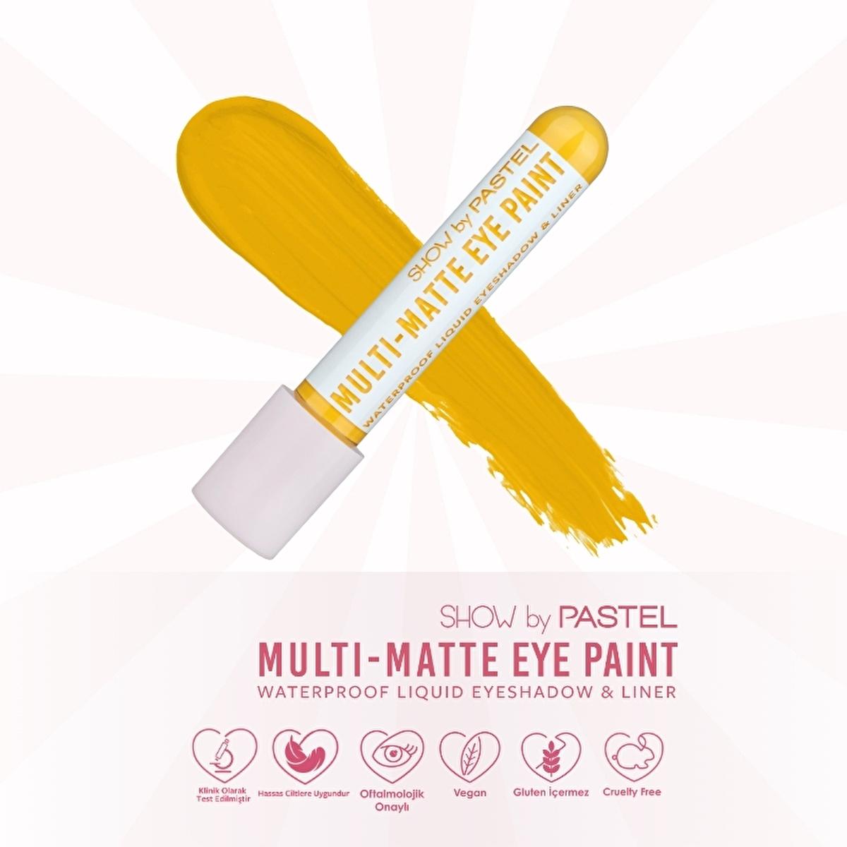 Show by Pastel Waterproof Eyeshadow & Eyeliner Multi-Matte Eye Paint - Long Lasting, Smudge-Proof Makeup for Women