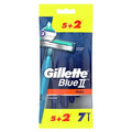 Gillette Blue 2 Plus: 7-Pack Twin Blade Disposable Razors for a Comfortable, Close Shave - Trusted & Affordable