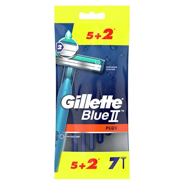 Gillette Blue 2 Plus: 7-Pack Twin Blade Disposable Razors for a Comfortable, Close Shave - Trusted & Affordable