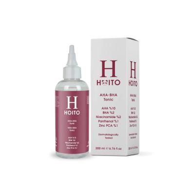 Hoito AHA BHA Tonik 200ml - Exfoliating Toner for Acne-Prone Skin, Brightens & Minimizes Pores