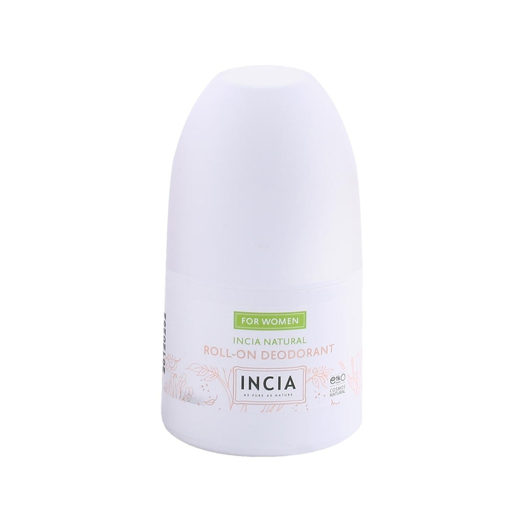 Incia Natural Roll-On Deodorant for Women - Chemical-Free, Non-Sticky, Odor Protection