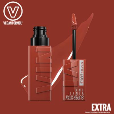 Maybelline New York Super Stay Vinyl Ink Lip Gloss - Long Lasting Shiny Finish -130 Extra