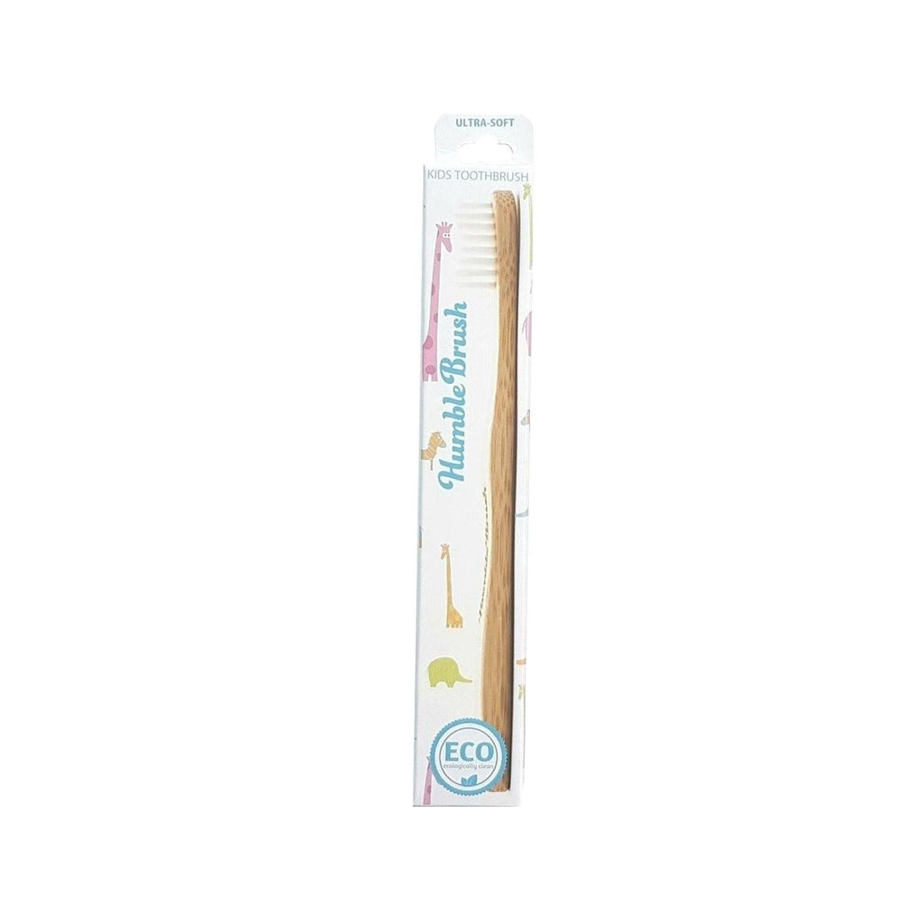 Humble Brush Bamboo Toothbrush for Children - Ultra Soft Bristles, Eco-Friendly, Biodegradable