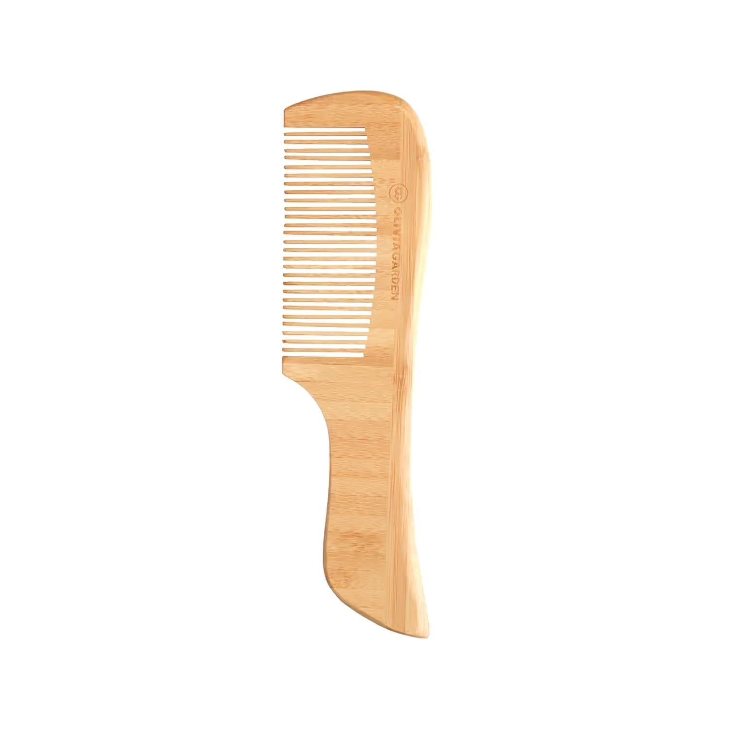 Olivia Garden Bamboo Touch Comb 2 - Eco-Friendly Detangling Hair Comb for Gentle Hair Care