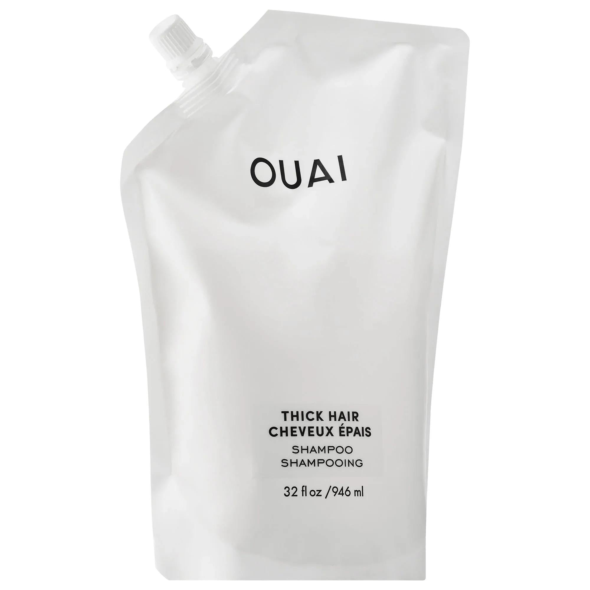 OUAI Thick Hair Shampoo: Moisturizing, Frizz Control, & Strengthening - Sulfate-Free, Color-Safe Formula for Dry, Damaged, Thick Hair