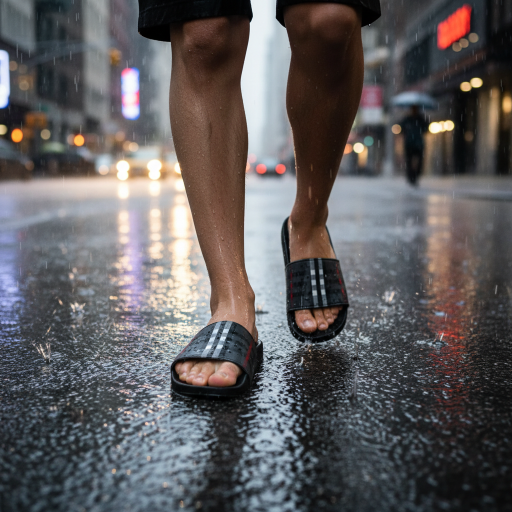 Men’s Lightweight Beach Sandals (Breathable Quick-Dry Slides)