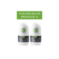 Incia Natural Roll-on Deodorant for Men - 50 ml x 2 Pack, Effective Odor Protection & Natural Ingredients