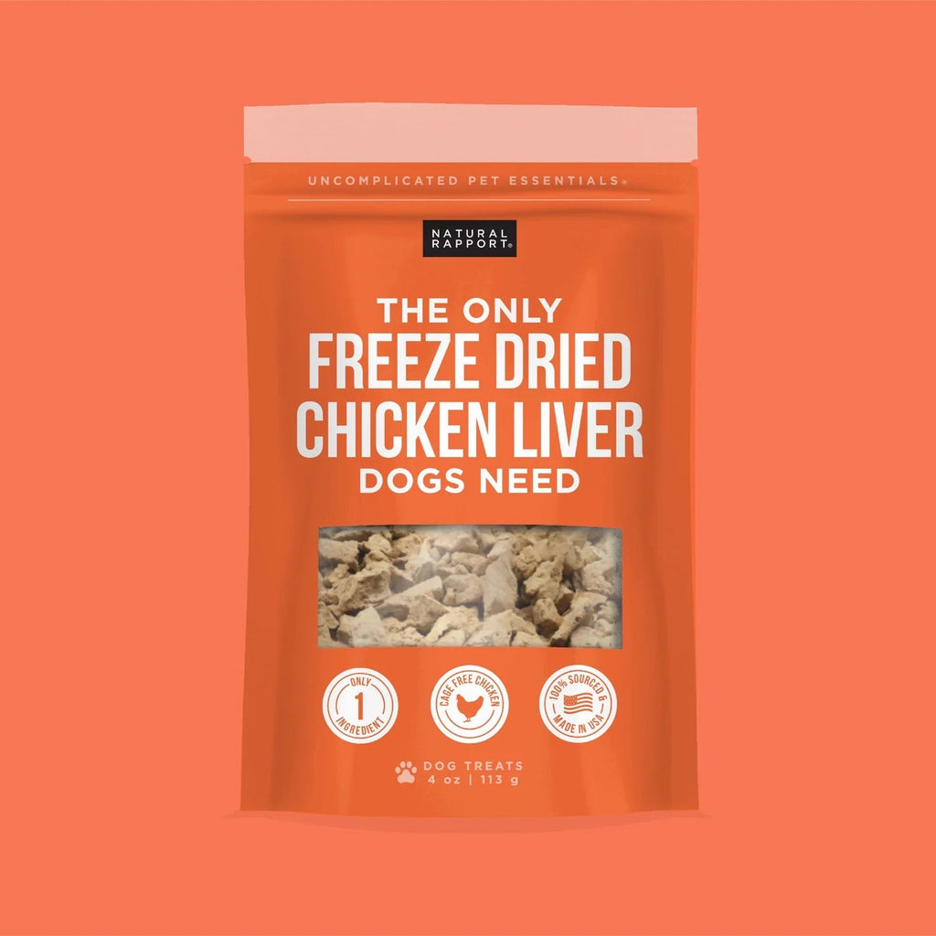 Natural Rapport The Only Freeze Dried Chicken Liver Dogs Need (4oz)