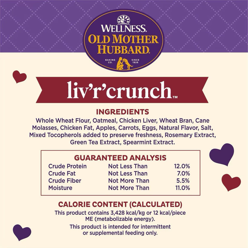 Old Mother Hubbard Liv'R'Crunch Mini Crunchy Dog Treats (20oz)
