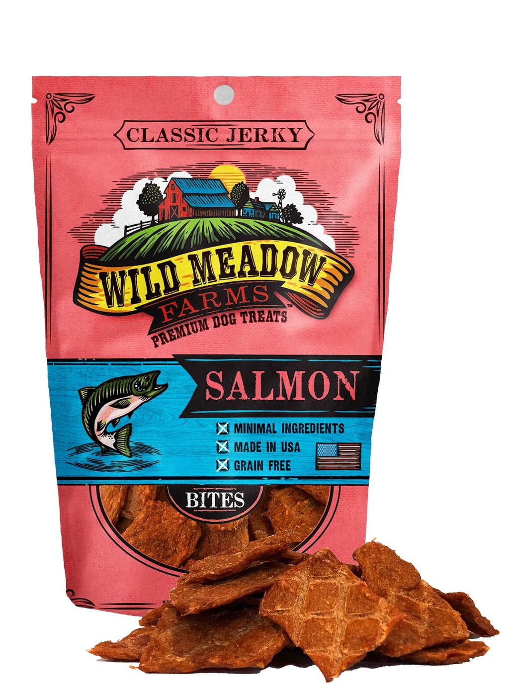 Wild Meadow Farms Classic Bites Salmon Bites 3.5oz