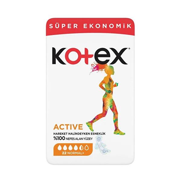 Kotex Sanitary Pads Active Normal 22'li - Fast-Absorbing, Flexible Menstrual Hygiene for Active Women