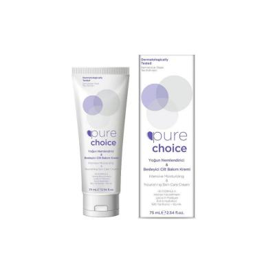 Pure Choice Moisturizing and Nourishing Skin Cream - Intense Hydration for Dry, Sensitive Skin with Panthenol & Hyaluronic Acid - Paraben & Alcohol Free