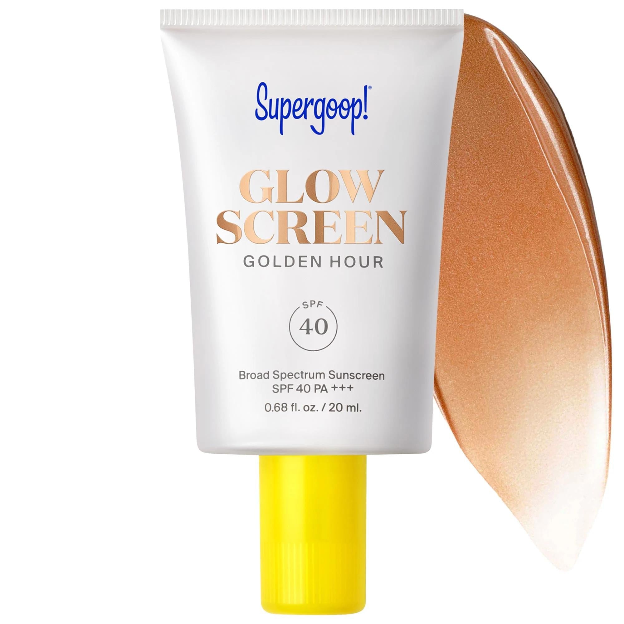 Mini Glowscreen Tinted Sunscreen SPF 40 with Hyaluronic Acid + Niacinamide - Hydrating Primer for Radiant Finish