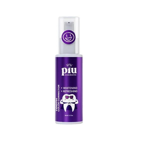 Piu Cosmetic Teeth Whitening Gel with Violet Pigments - 1.69 fl oz, Gentle Daily Whitening for Sensitive Teeth