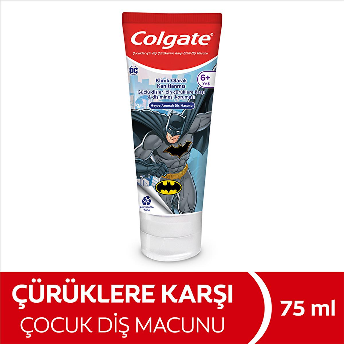 Colgate Barbie Batman Children's Toothpaste: Fun Fluoride Protection for Kids, Cavity Defense - 75ml