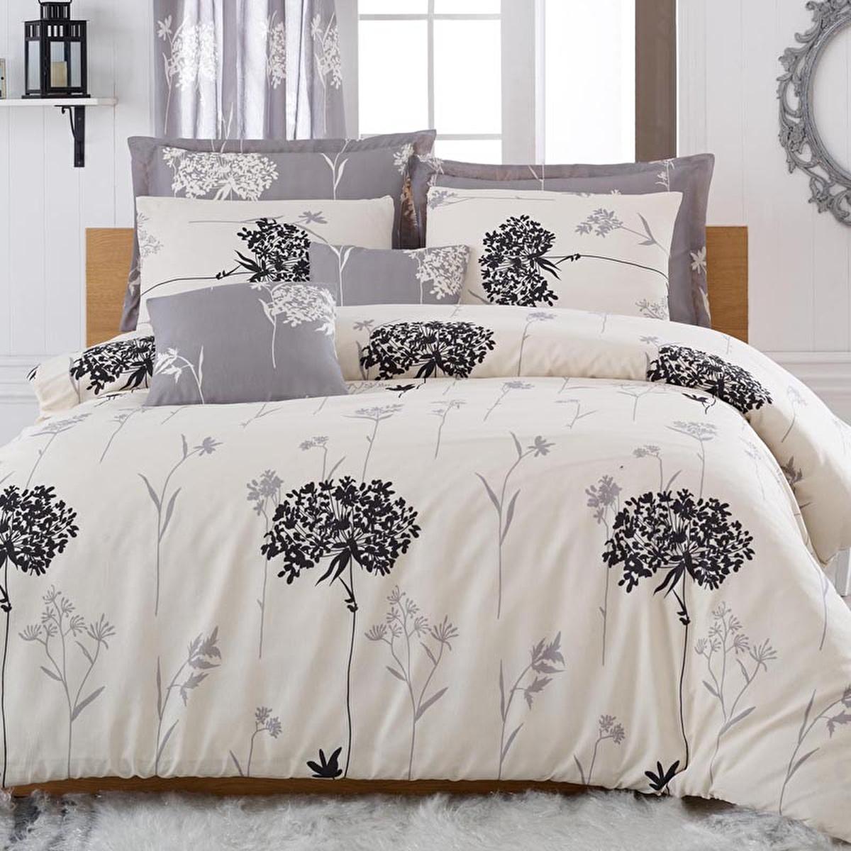 Eponj Double Bedding Set - Easy Iron Cotton Polyester Blend - Comfortable & Stylish