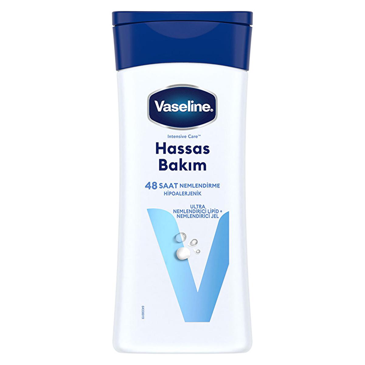 Vaseline Body Lotion for Dry and Sensitive Skin - 48 Hour Hydration, Hypoallergenic & Dermatologically Tested